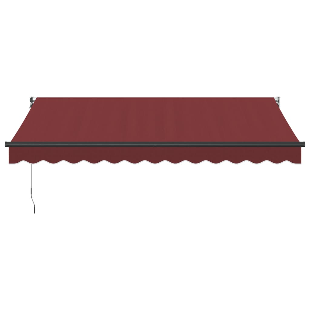 Luifel Handmatig Uittrekbaar 350X250 Cm Bordeauxrood