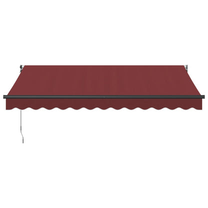 Luifel Handmatig Uittrekbaar 350X250 Cm Bordeauxrood