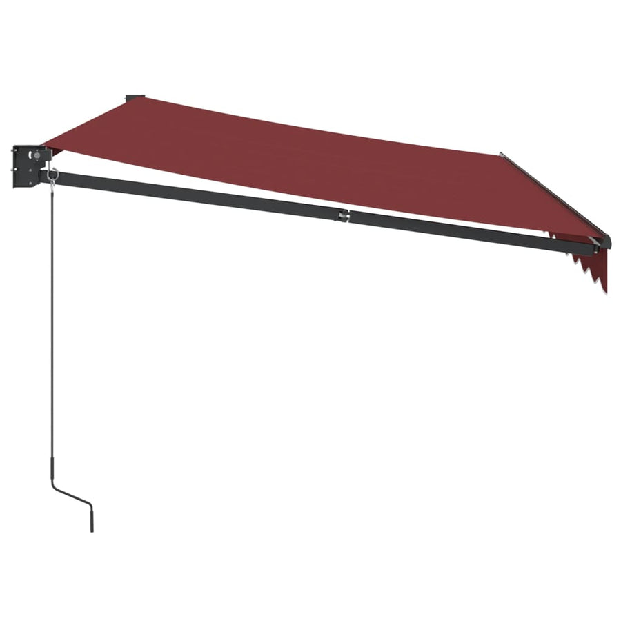 Luifel Handmatig Uittrekbaar 350X250 Cm Bordeauxrood