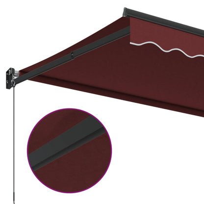 Luifel Handmatig Uittrekbaar 350X250 Cm Bordeauxrood