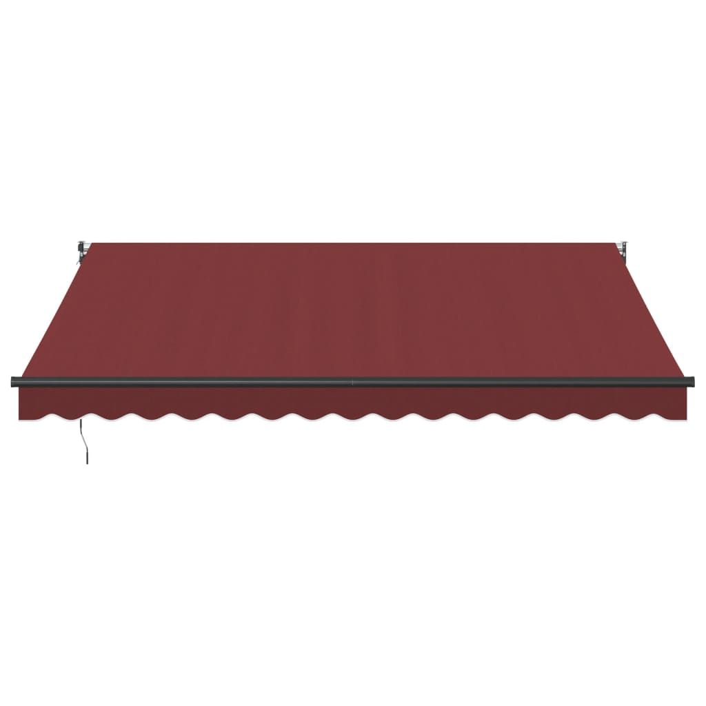 Luifel handmatig uittrekbaar 400x300 cm bordeauxrood