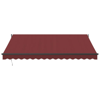 Luifel handmatig uittrekbaar 400x300 cm bordeauxrood