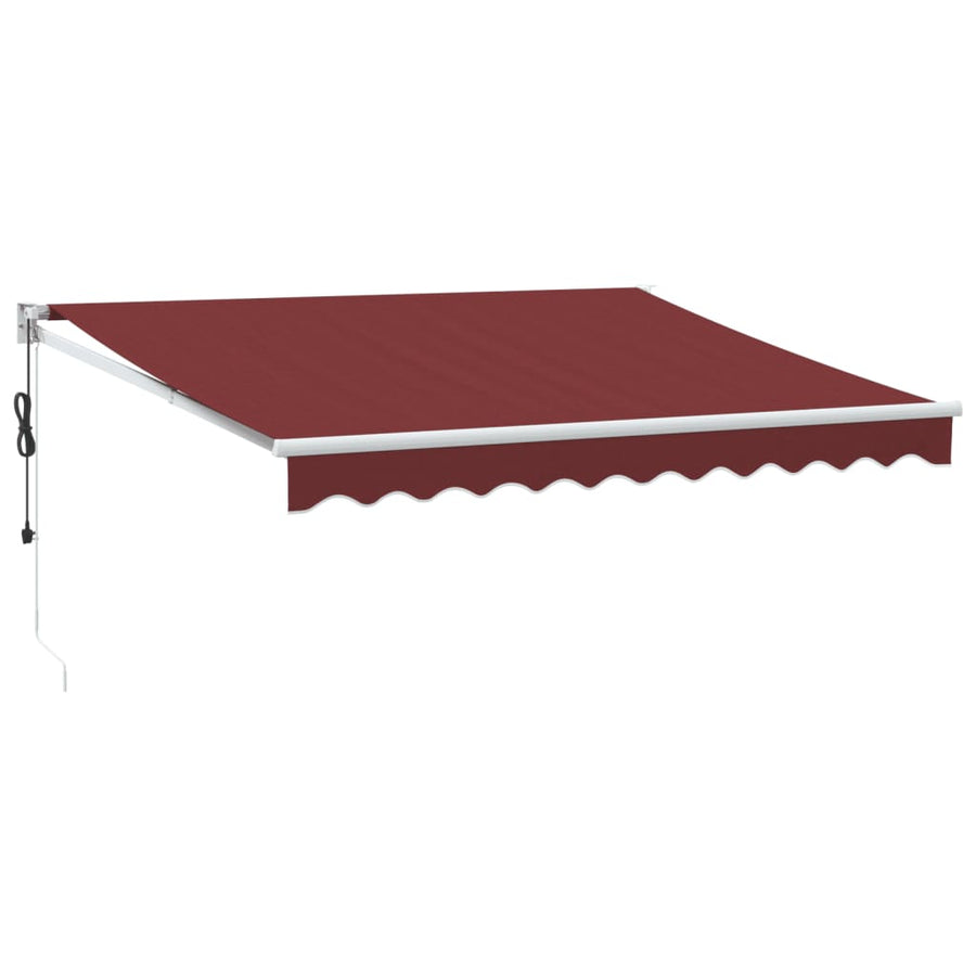 Luifel Automatisch Uittrekbaar 300X250 Cm Bordeauxrood 3 x 2.5 m