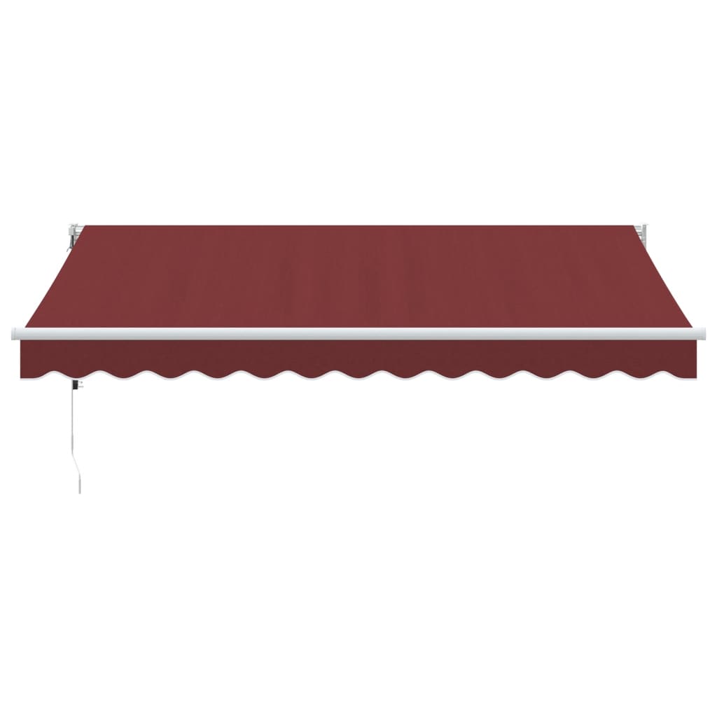 Luifel automatisch uittrekbaar 350x250 cm bordeauxrood