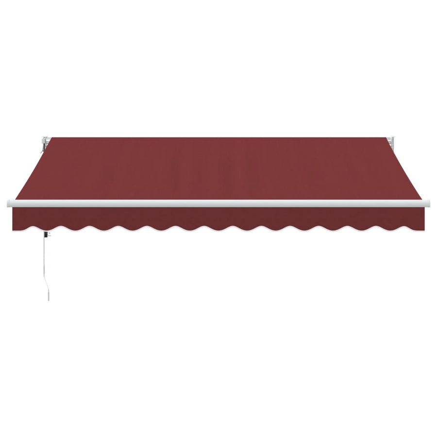 Luifel automatisch uittrekbaar 350x250 cm bordeauxrood