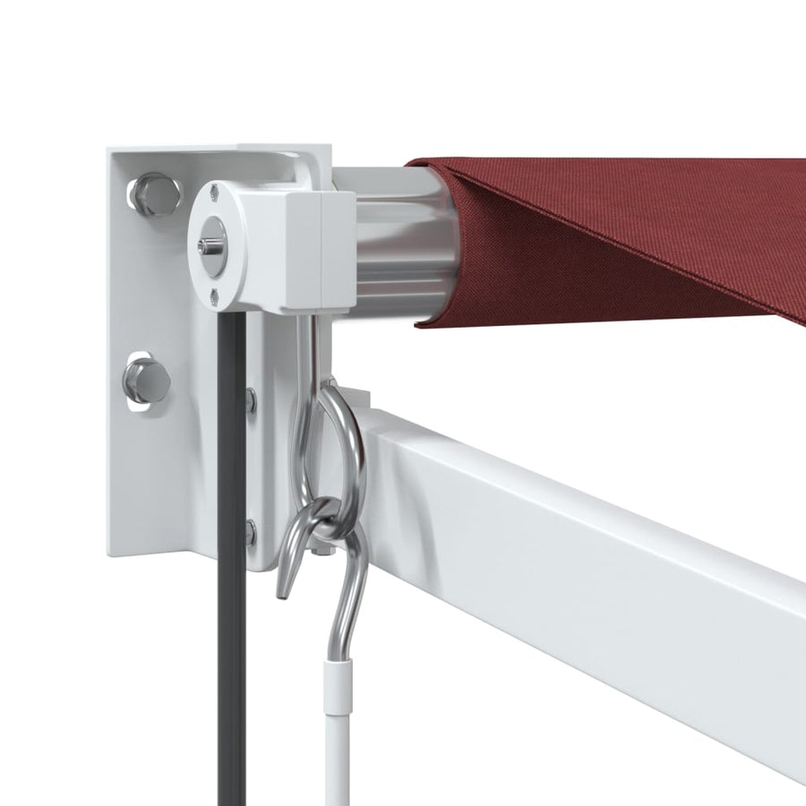 Luifel automatisch uittrekbaar 350x250 cm bordeauxrood