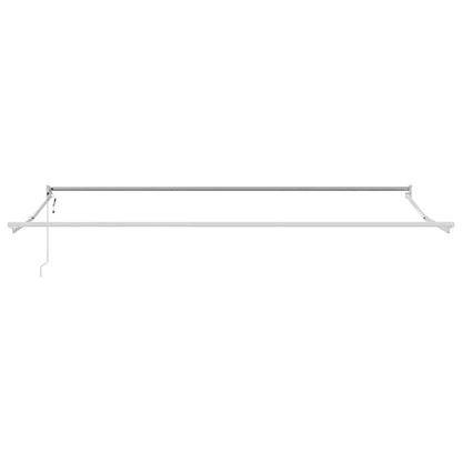 Luifel Automatisch Uittrekbaar 400X300 Cm Bordeauxrood Burgundy (White Frame) 4 x 3 m