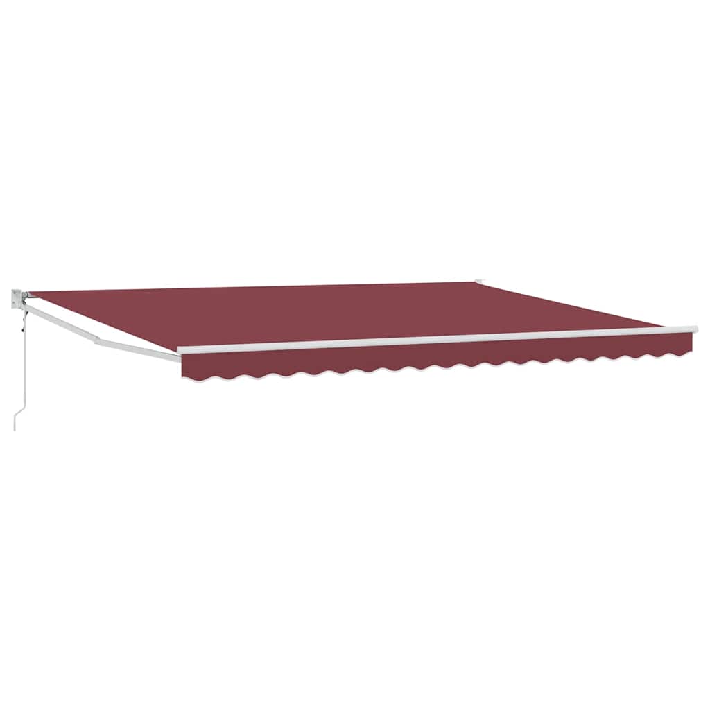 Luifel Automatisch Uittrekbaar 450X300 Cm Bordeauxrood 4.5 x 3 m