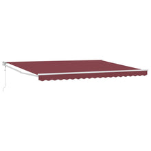 Luifel Automatisch Uittrekbaar 450X300 Cm Bordeauxrood 4.5 x 3 m