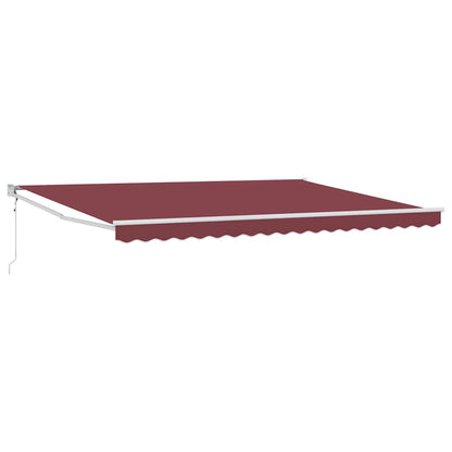 Luifel Automatisch Uittrekbaar 450X300 Cm Bordeauxrood 4.5 x 3 m