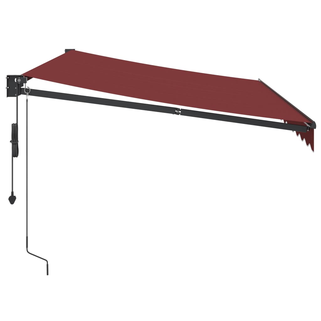 Luifel Automatisch Uittrekbaar 350 x 250 cm Bordeauxrood