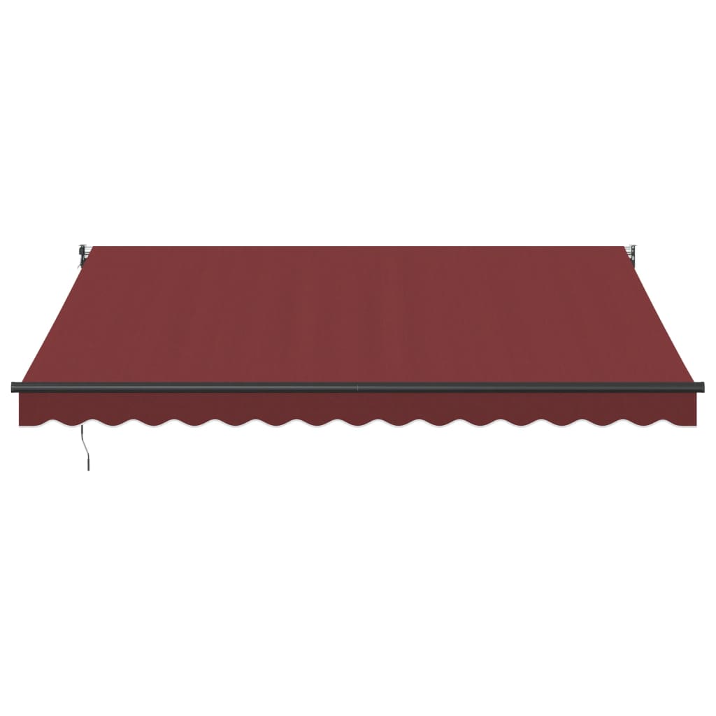 Luifel Automatisch Uittrekbaar 400X300 Cm Bordeauxrood Bordeaux (Lijst Antraciet) 4 x 3 m