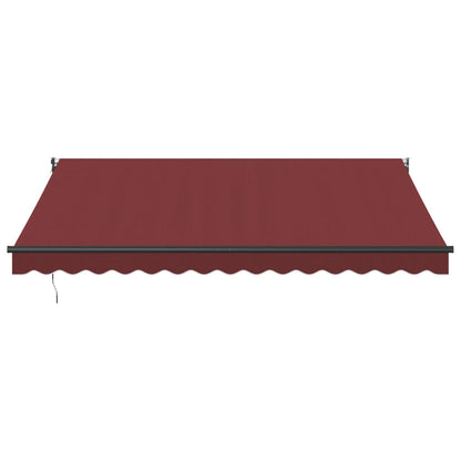 Luifel Automatisch Uittrekbaar 400X300 Cm Bordeauxrood Bordeaux (Lijst Antraciet) 4 x 3 m