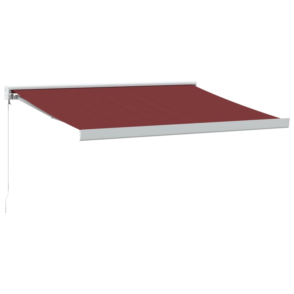 Luifel handmatig uittrekbaar 300x250 cm bordeauxrood