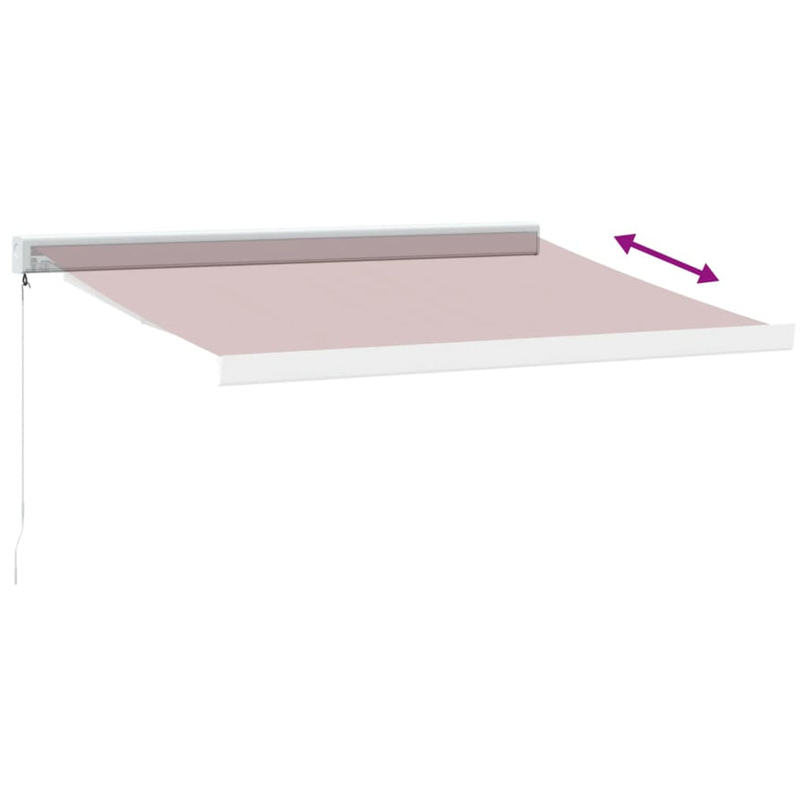 Luifel handmatig uittrekbaar 300x250 cm bordeauxrood