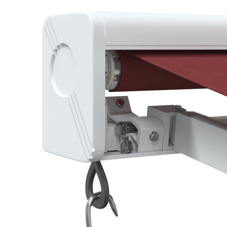 Luifel handmatig uittrekbaar 300x250 cm bordeauxrood