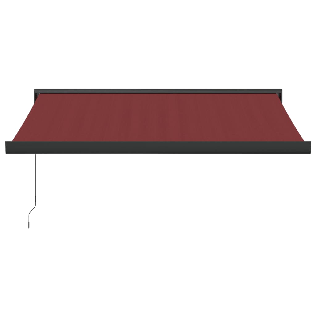 Luifel handmatig uittrekbaar 350x250 cm bordeauxrood