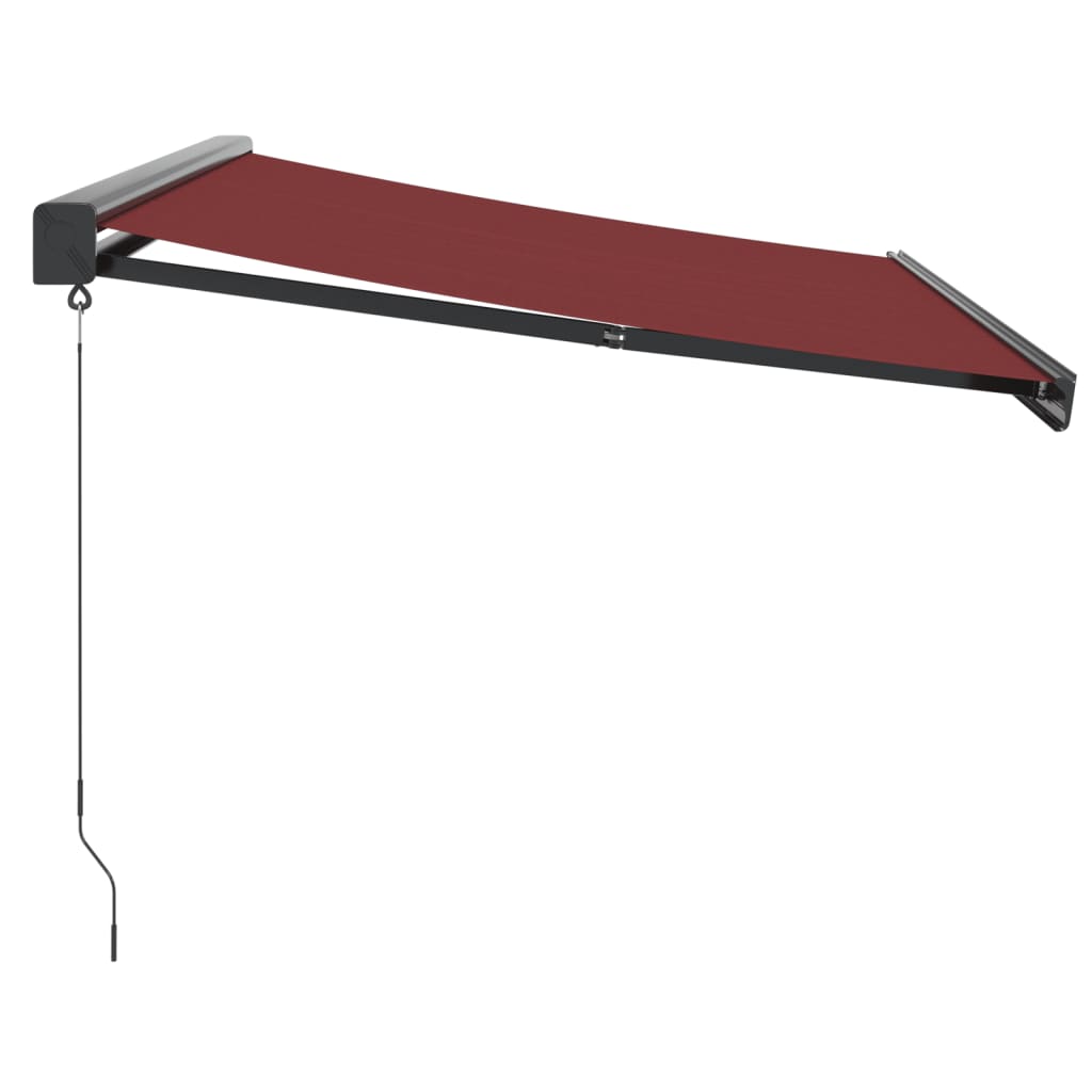 Luifel handmatig uittrekbaar 350x250 cm bordeauxrood