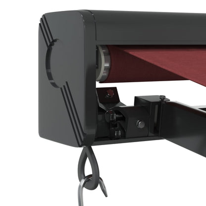 Luifel handmatig uittrekbaar 350x250 cm bordeauxrood