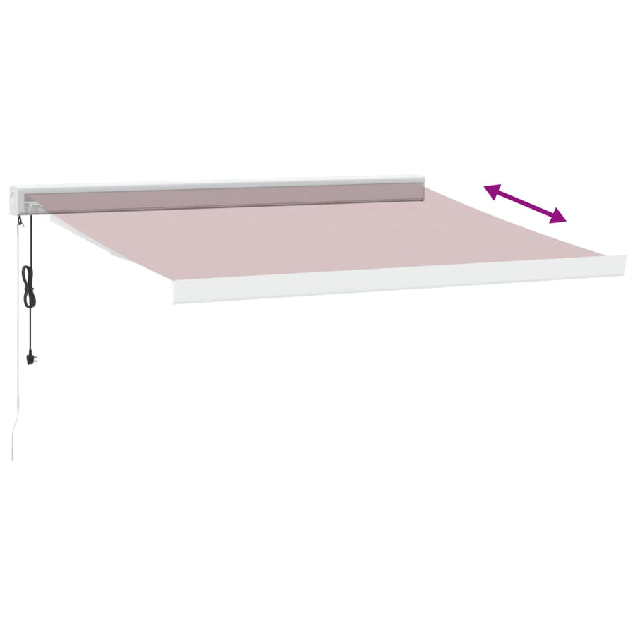 Luifel automatisch uittrekbaar 300x250 cm bordeauxrood