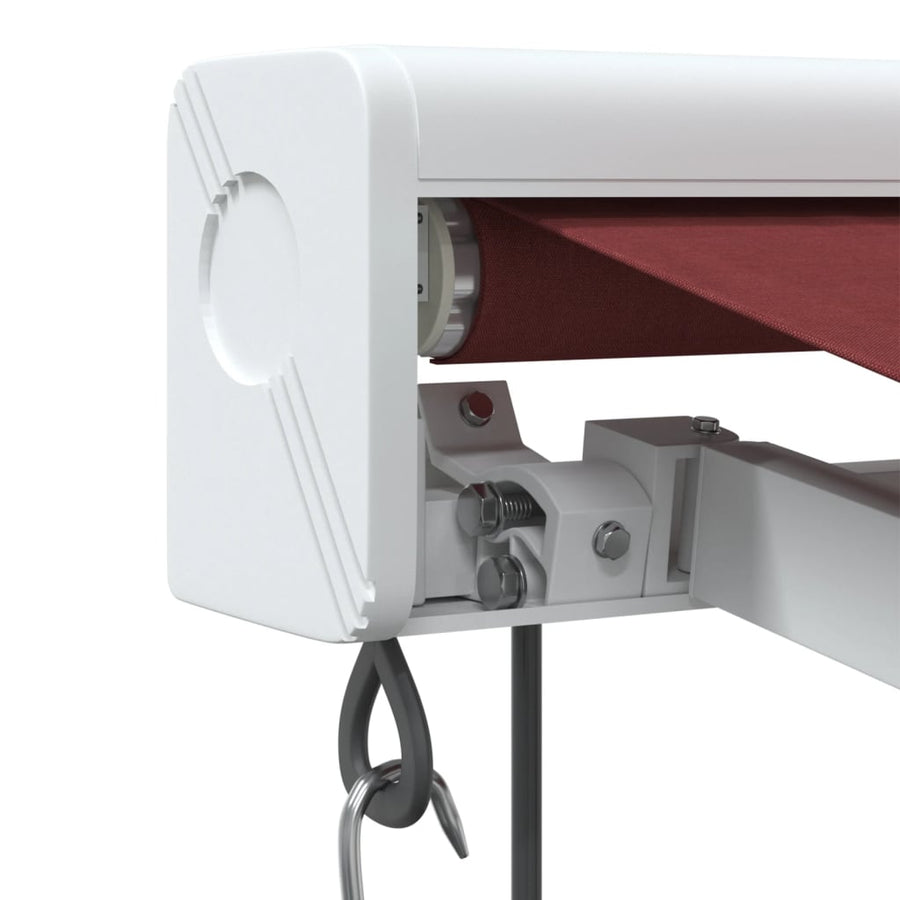 Luifel automatisch uittrekbaar 300x250 cm bordeauxrood
