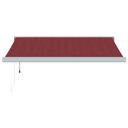 Luifel automatisch uittrekbaar 350x250 cm bordeauxrood