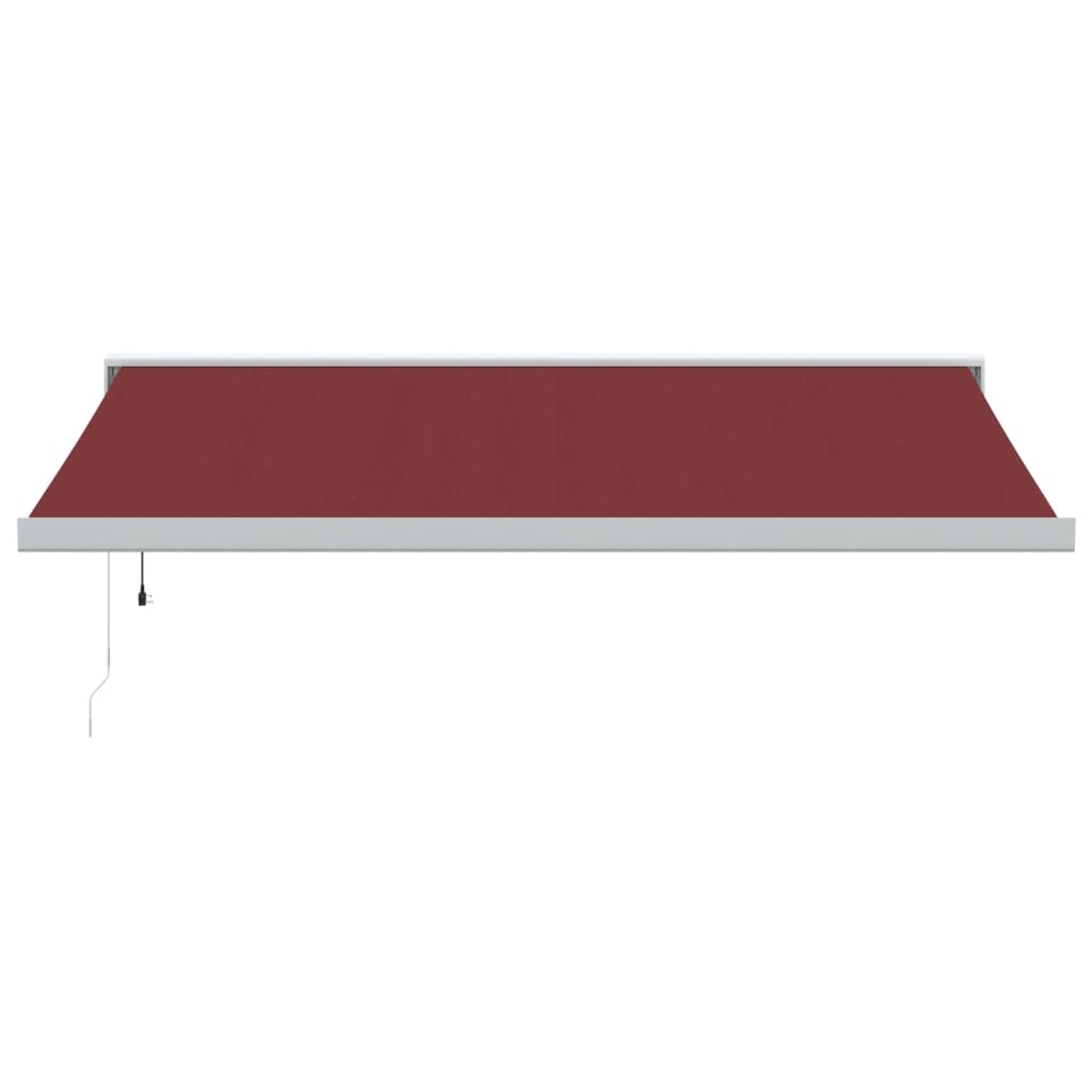 Luifel automatisch uittrekbaar 400x300 cm bordeauxrood