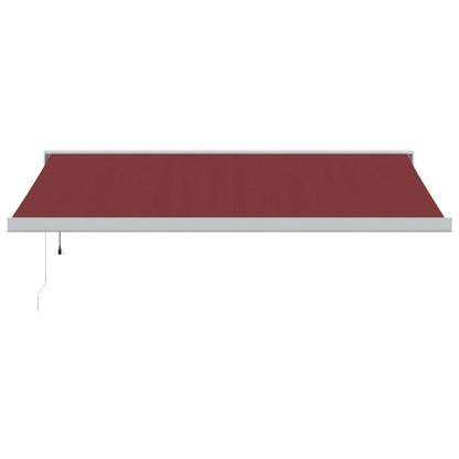 Luifel automatisch uittrekbaar 400x300 cm bordeauxrood