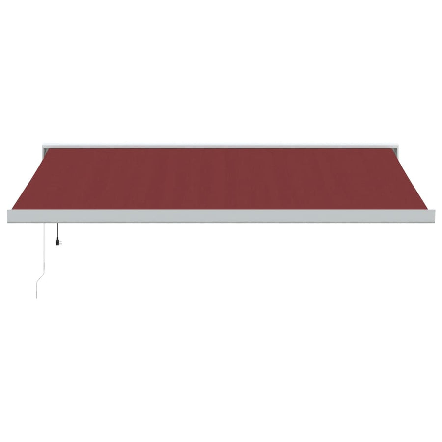 Luifel automatisch uittrekbaar 400x300 cm bordeauxrood