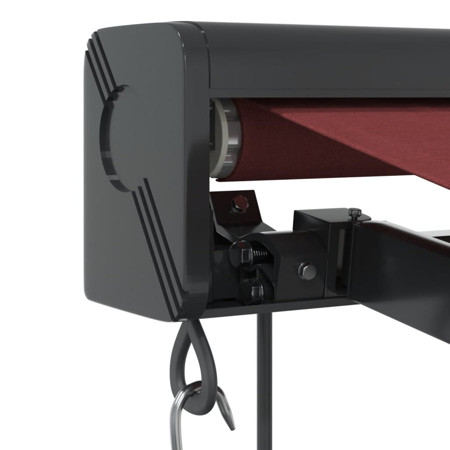 Luifel automatisch uittrekbaar 350x250 cm bordeauxrood