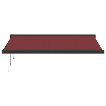 Luifel automatisch uittrekbaar 400x300 cm bordeauxrood