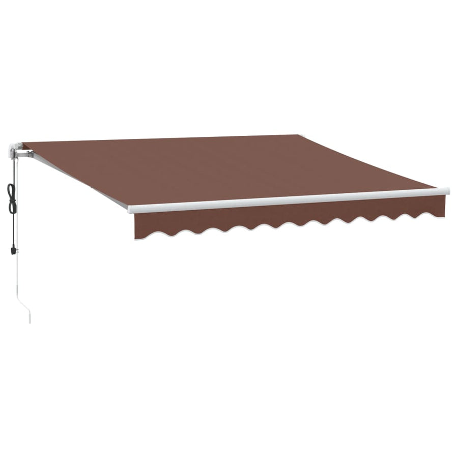 Luifel automatisch uittrekbaar 300x250 cm bruin