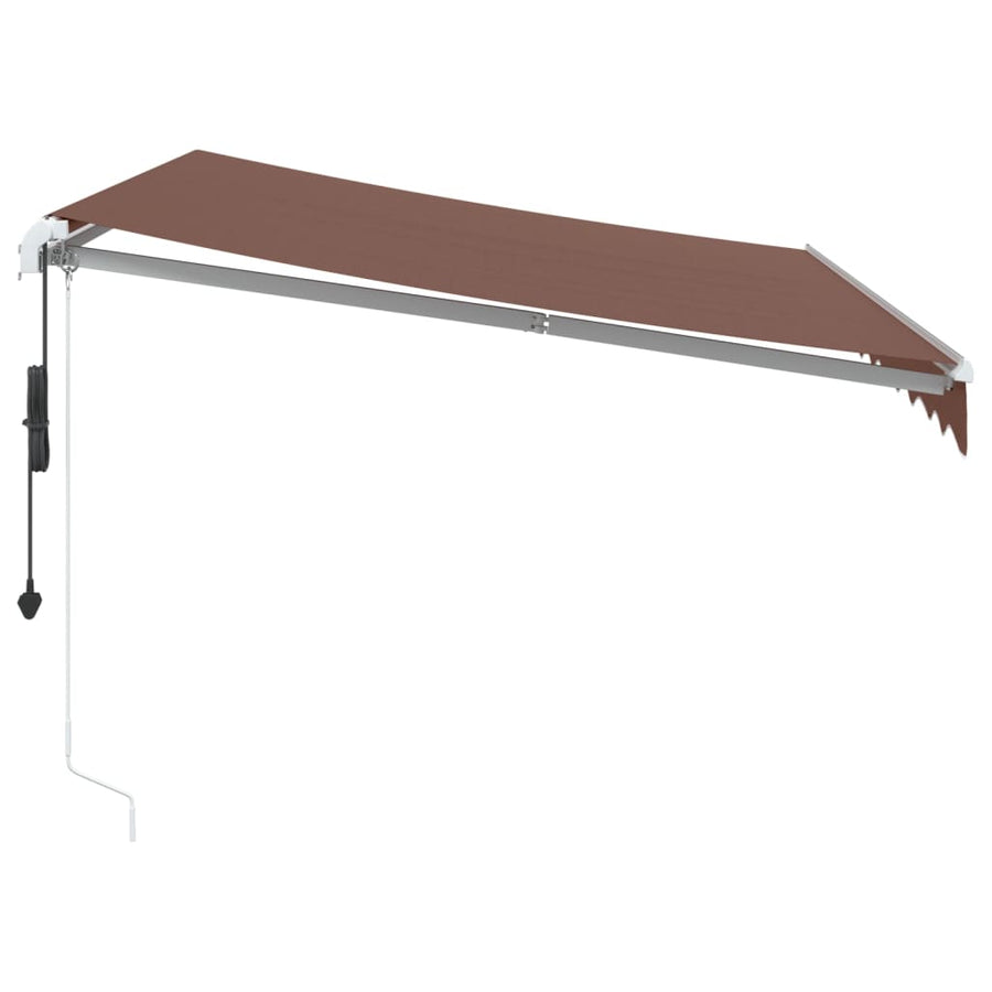 Luifel automatisch uittrekbaar 300x250 cm bruin