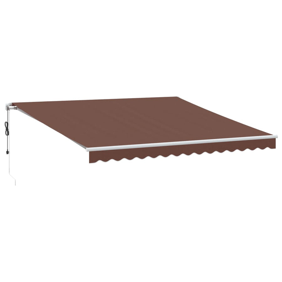 Luifel automatisch uittrekbaar 400x350 cm bruin