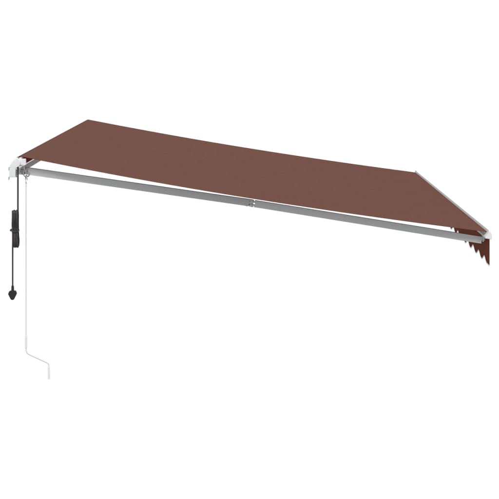 Luifel automatisch uittrekbaar 400x350 cm bruin