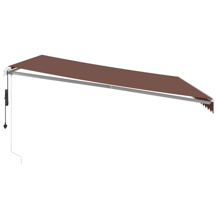 Luifel automatisch uittrekbaar 450x350 cm bruin