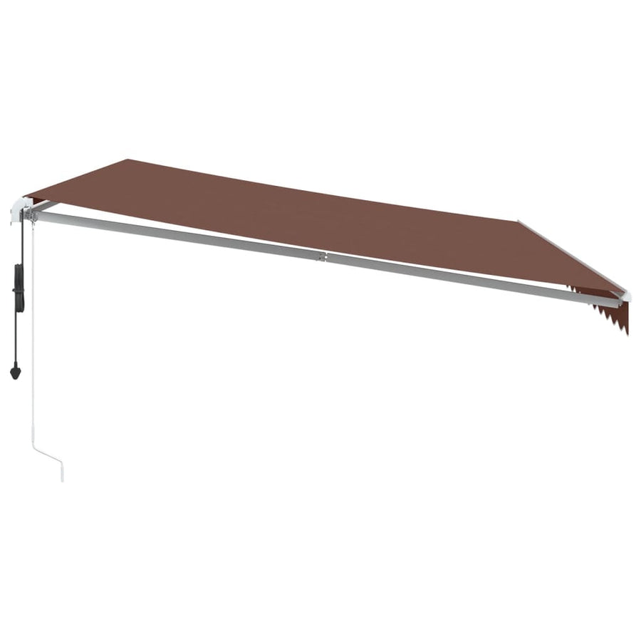 Luifel automatisch uittrekbaar 500x350 cm bruin
