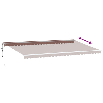 Luifel Automatisch Uittrekbaar Met Led 600 x 350 cm