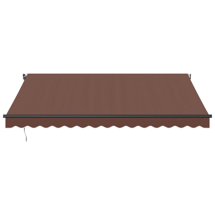 Luifel automatisch uittrekbaar 400x350 cm bruin