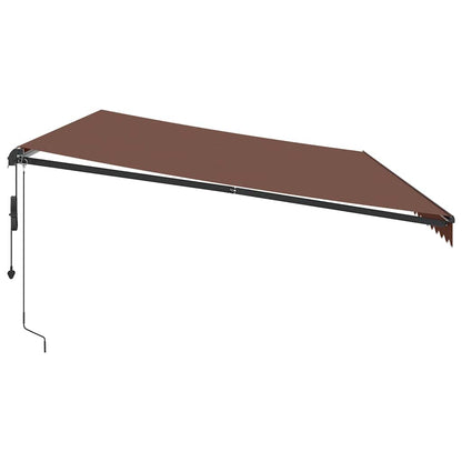 Luifel Automatisch Uittrekbaar Bruin 600 x 350 cm
