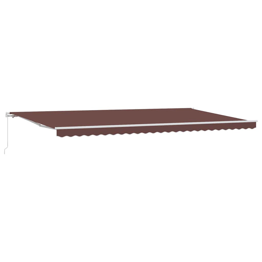 Luifel handmatig uittrekbaar 600x300 cm bruin