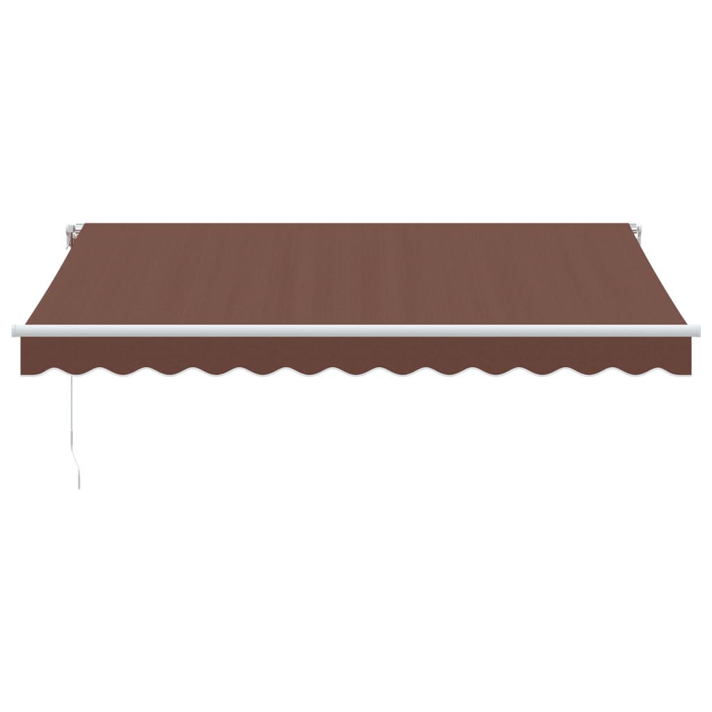 Luifel handmatig uittrekbaar 350x250 cm bruin