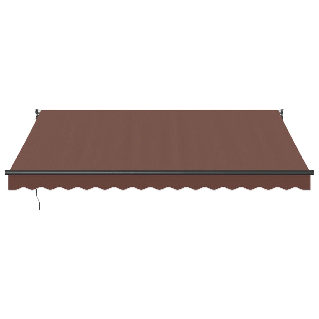 Luifel handmatig uittrekbaar 400x300 cm bruin