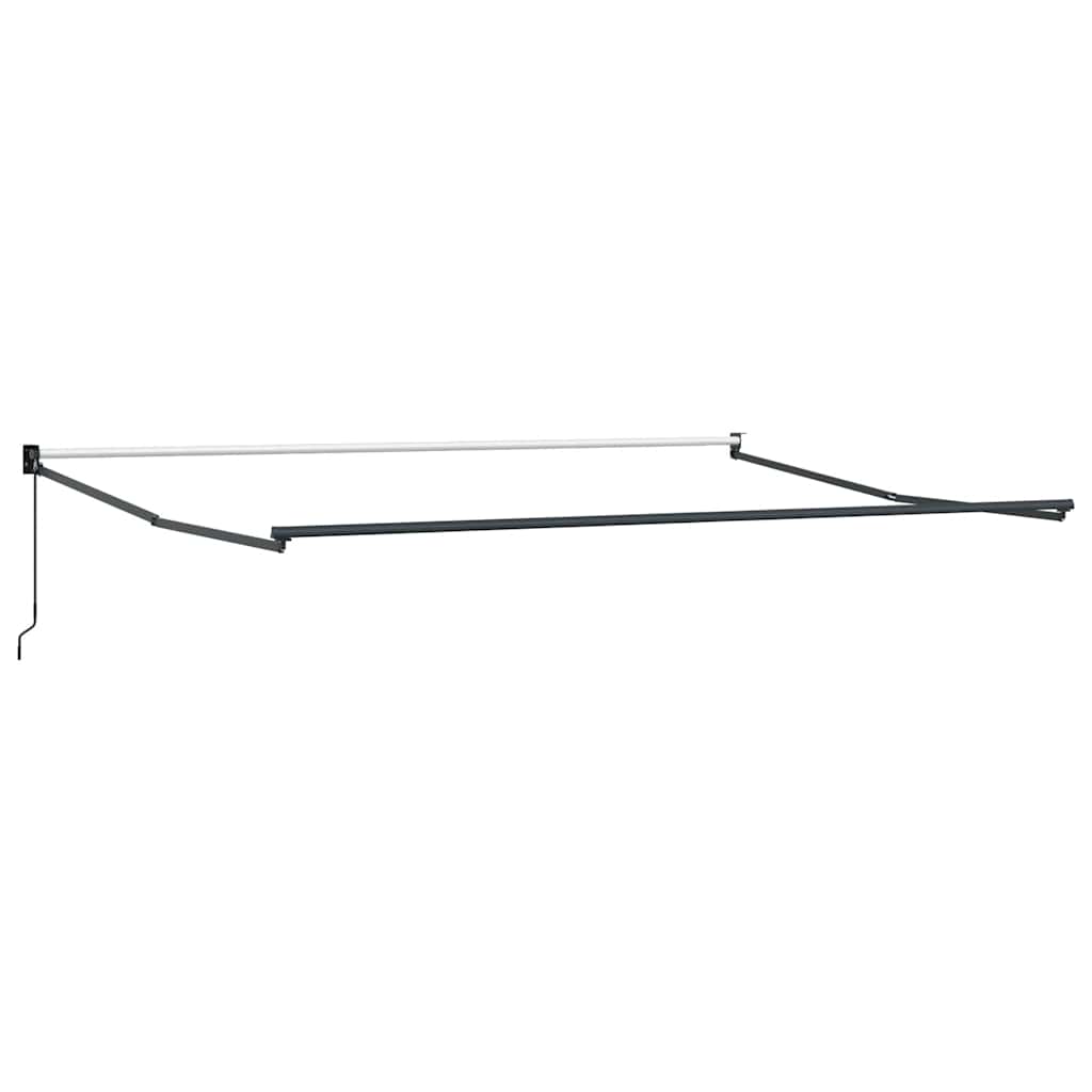 Luifel handmatig uittrekbaar 400x300 cm bruin