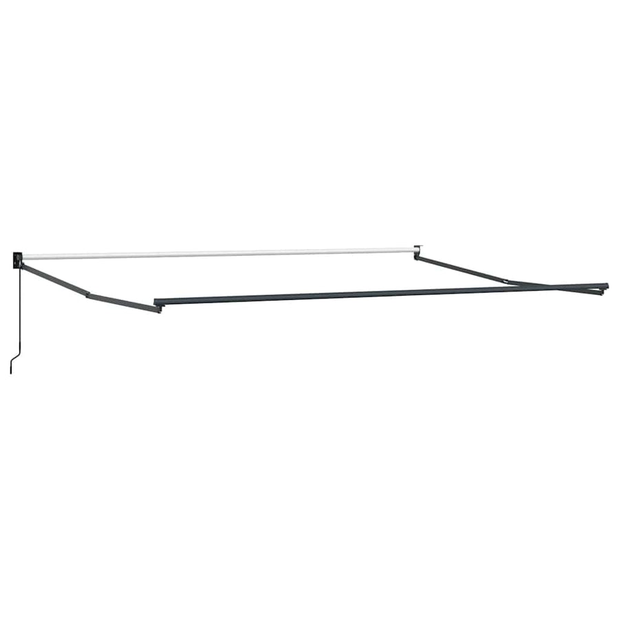 Luifel handmatig uittrekbaar 450x300 cm bruin