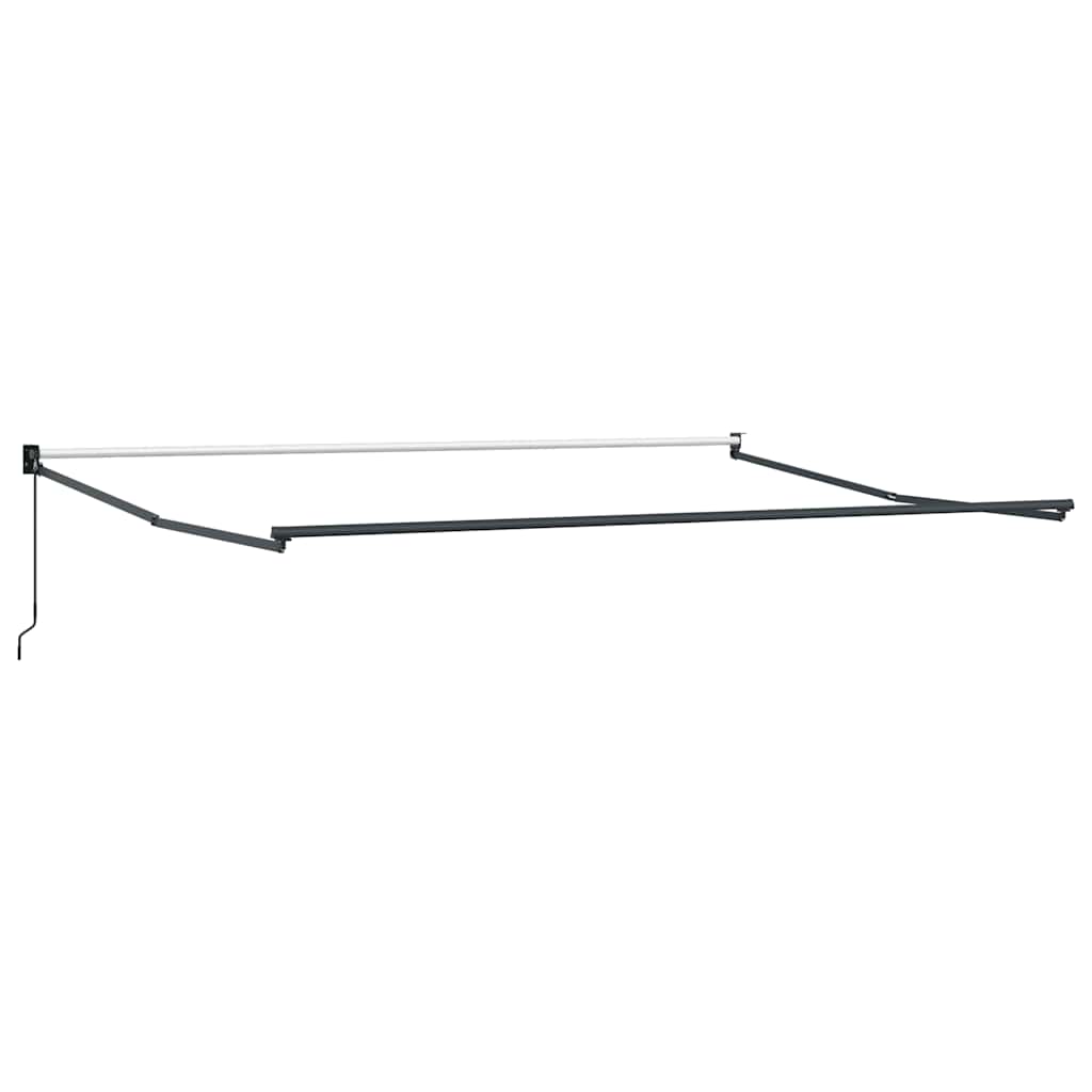 Luifel handmatig uittrekbaar 500x300 cm bruin