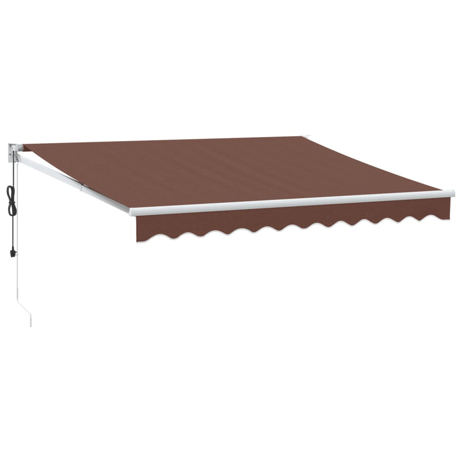Luifel Automatisch Uittrekbaar 300X250 Cm Bruin 3 x 2.5 m