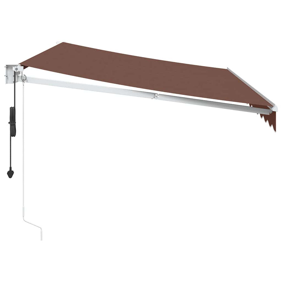 Luifel automatisch uittrekbaar 350x250 cm bruin