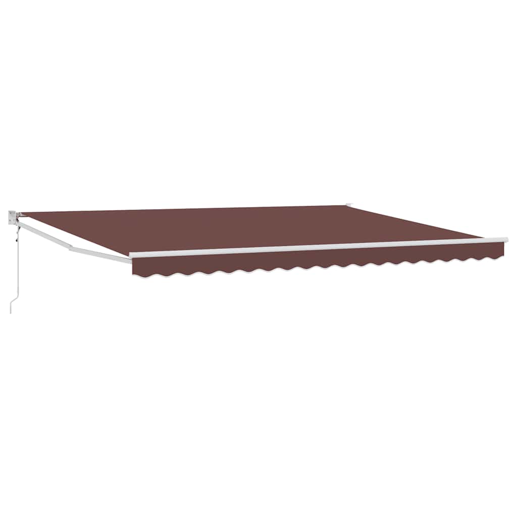 Luifel automatisch uittrekbaar 450x300 cm bruin