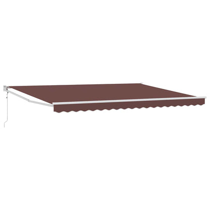 Luifel automatisch uittrekbaar 450x300 cm bruin